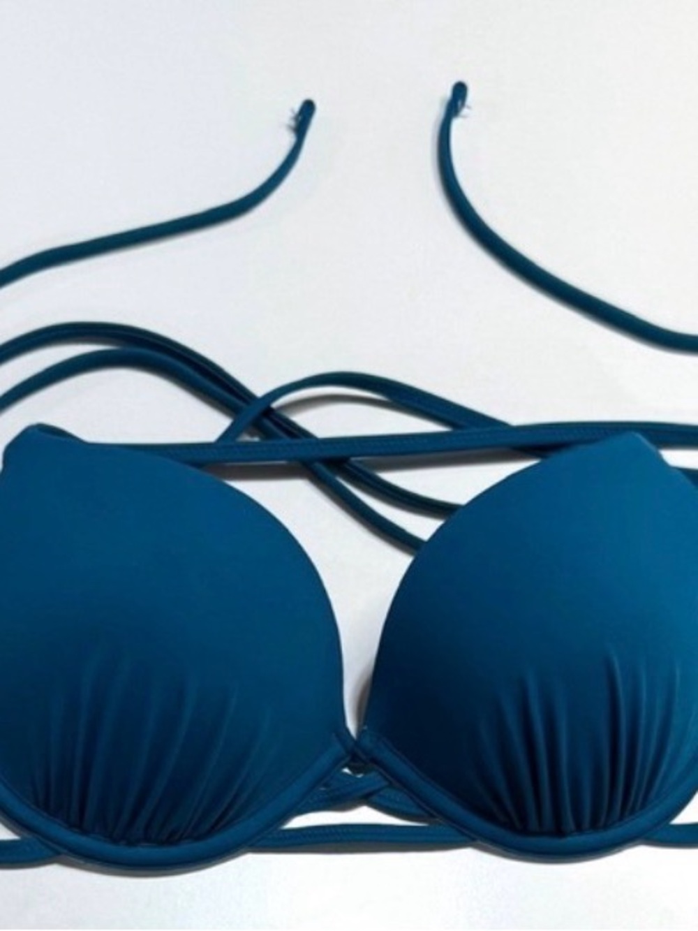 Shade & Shore Deep Teal Push-Up Bikini Top